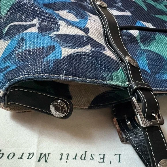 H&M Blue and Green Patterned Bag - Picture 6 of 6